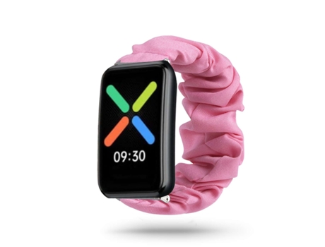 Correa Oppo Watch Free Pulsera Scrunchie Rosa