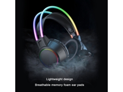 Auriculares Para Juegos Con Sonido Envolvente, Micrófono Omnidireccional, Conexión Por Cable E Iluminación Rgb Para Xbox Y Pc.