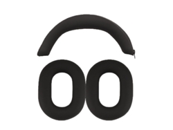 Accesorios para auriculares compatibles con Sony Inzone H7: almohadillas de silicona negras y funda para la diadema. Yunzii