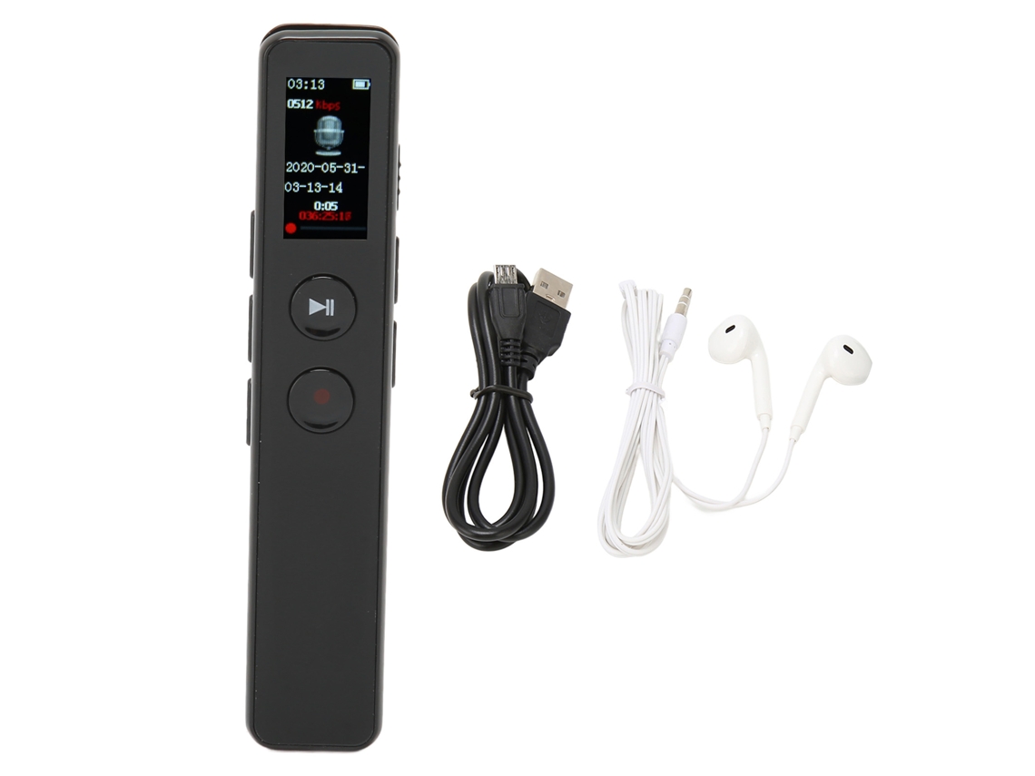 Minigrabadora De Voz Digital Con Captura Omnidireccional, Reducción De Ruido Dsp, Reproductor Mp3 Portátil, 8 Gb