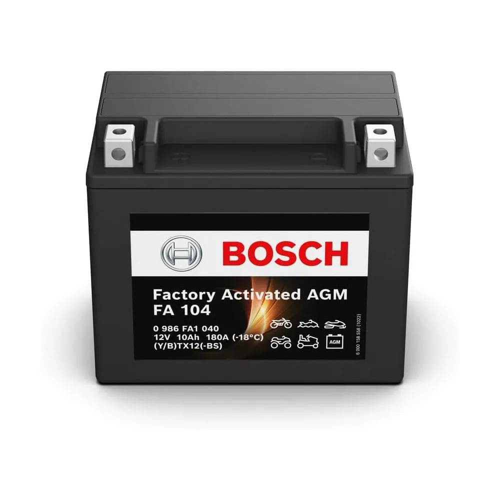 Batería BOSCH FA104 (YTX12-BS) 12V 10Ah 180A