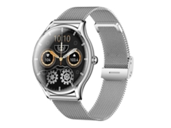 Reloj inteligente QS36 de 1,43 pulgadas con correa de acero, monitorización de frecuencia cardíaca y sueño, llamadas Bluetooth y función de bicicleta eléctrica.