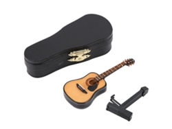 Guitarra Miniatura De Madera 10cm Worten Decorativo