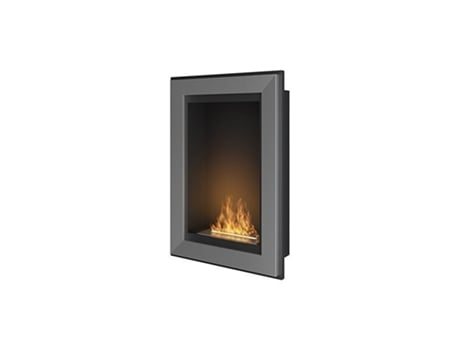 Chimenea de bioetanol empotrada de pared RAME 550 Inox sin cristal OUTINFIRE