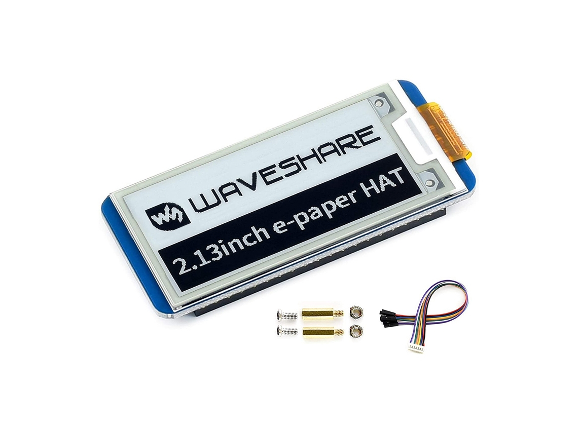 Pantalla de tinta electrónica MDUG de 2,13 pulgadas para Raspberry Pi 4b/3b+/3b/2b/zero, verde y blanca, 250x122 píxeles