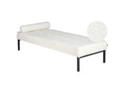 Chaise longue BELIANI Chinon de Bouclé Blanco 178x73x41