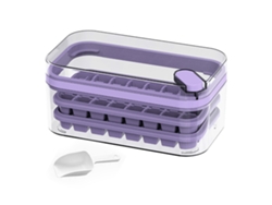 Bandejas de silicona para cubitos de hielo con tapa, 30 cubitos, sin marca.