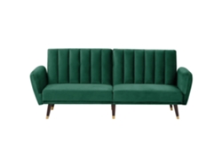 Sofá cama BELIANI Vimmerby de Terciopelo Verde 212x80x90