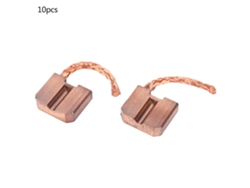 2026velora-10 Piezas de escobillas de carbón para colector deslizante M195 de 8x25x20 mm, pieza de repuesto para equipos eléctricos
