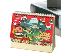 Calendario De Oficina, Planificador 2026 Con Diseño De Capibara De Dibujos Animados - De De Pie 12 Para Amigos