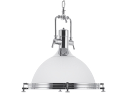 Lámpara de techo BELIANI Ebron de Vidrio Blanco 38x38x114
