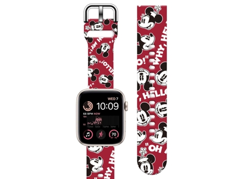 Correa Silicona Suave Personalizada Apple Watch Series 6 44Mm Mickey y Minnie