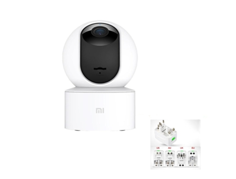 Cámara de Vigiláncia SLOWMOOSE Smart SE IP 360º con Wi-Fi Detección de Movimiento Aprimorada y Visión Nocturna Inalámbrico (Plug Universal)