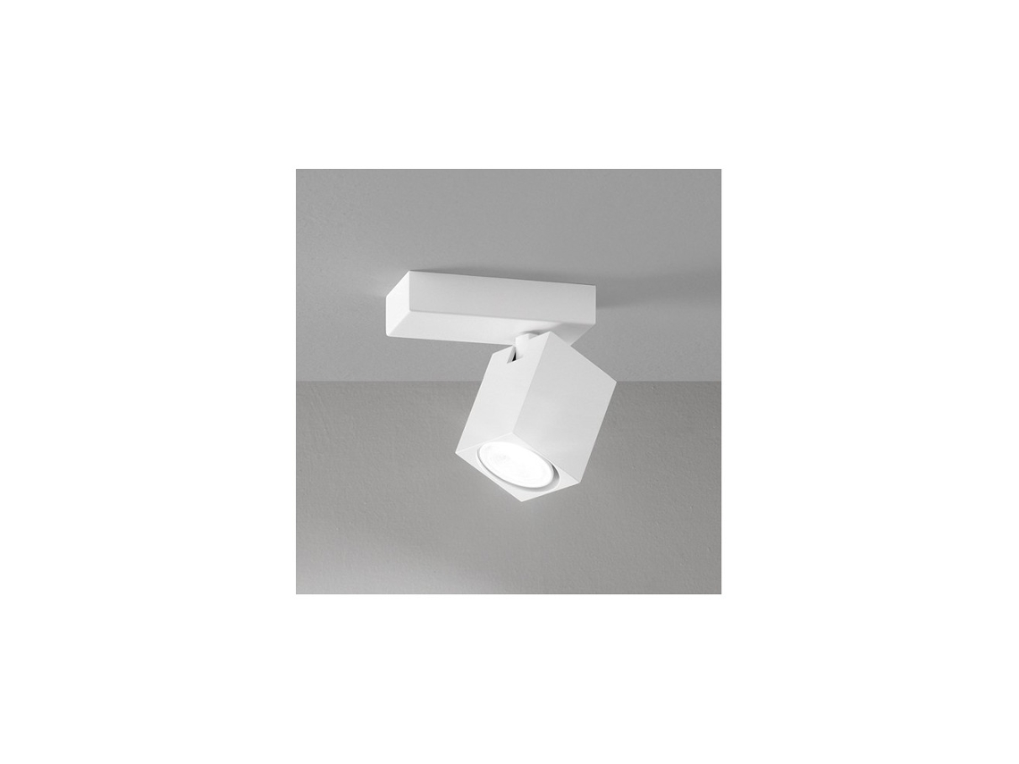 Aplique LED ODDY cuadrado orientable Blanco 1xGu10 PERENZ