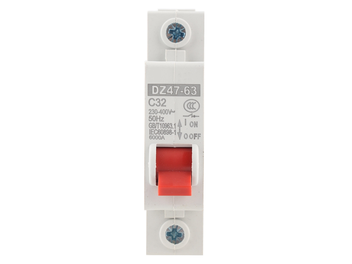 12 Disyuntores Miniatura Inteligentes Dz47-63 1p 32a Para Instalación Residencial