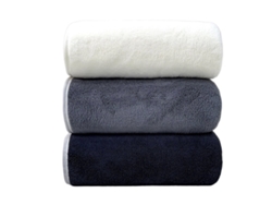 Toalha De Banho De Coral Fleece Para Adultos, Macia E Altamente Absorvente, 3 Peças,,70x140cm Gertiz