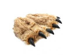 2026-zapatillas De Casa Unisex Con Diseño De Garra De Oso Antideslizantes Y Calientitas Talla 26-30cm Marrón
