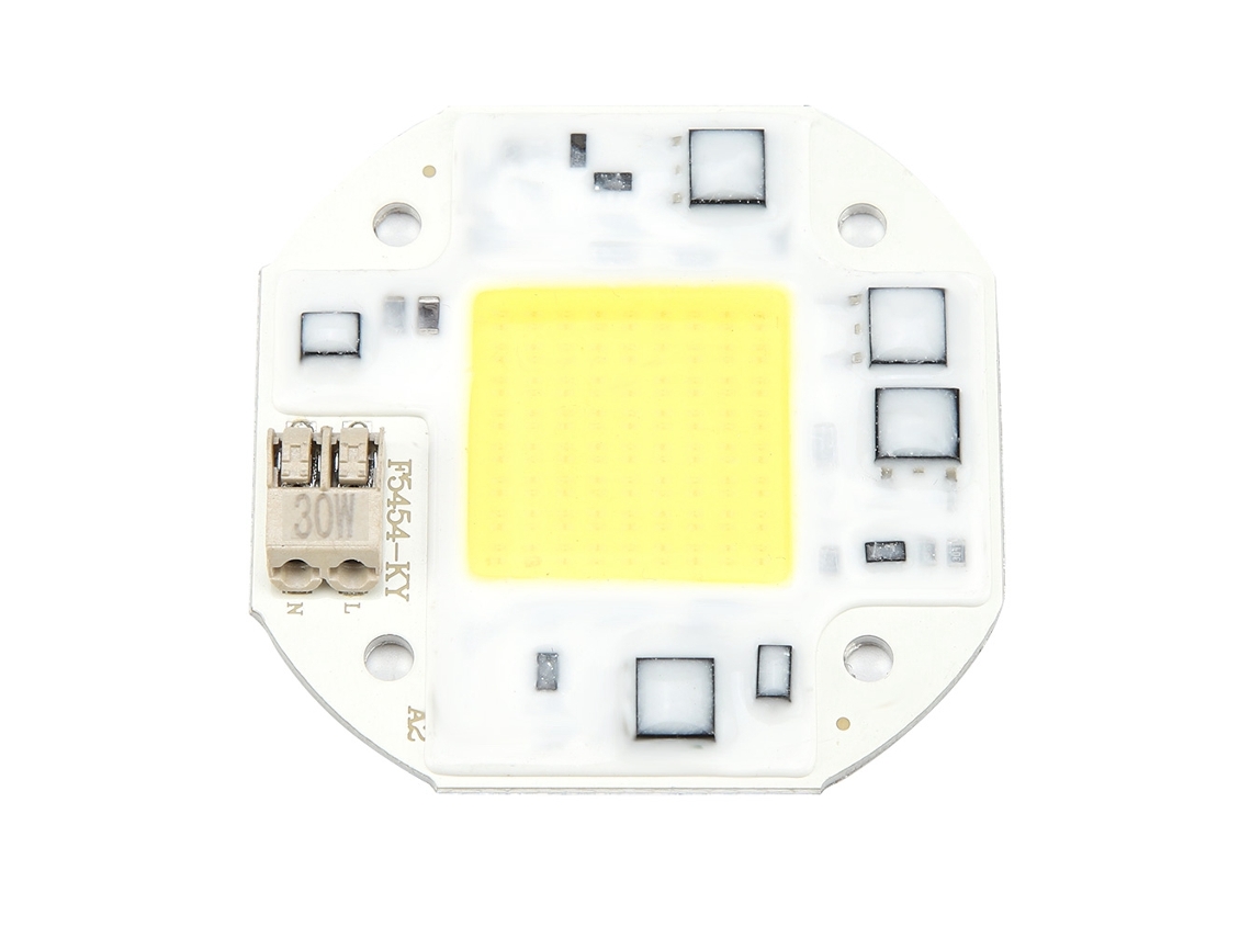 2026-luz De Destello Cob Chip Led 30w Fuente De Luz Alto Poder Blanco Frío 100-260v