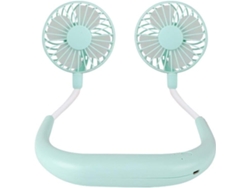 Mini ventilador de cuello USB portátil para uso doméstico y al aire libre.
