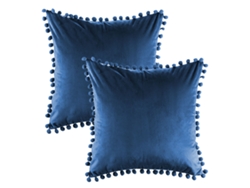 2 Fundas De Almohada De Terciopelo Suave Y Granulado, 16 X 16 Pulgadas