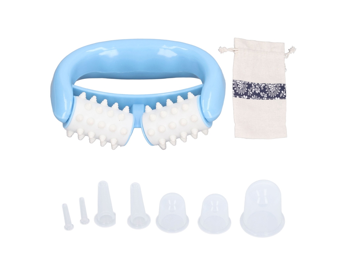 Rodillo Manual De Masaje Para Eliminar Celulitis Y Relajar Músculos Juego De Ventosas De Silicona Facial