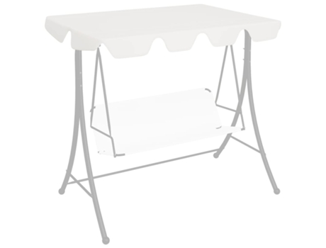 MAISON EXCLUSIVE Dosel repuesto columpio de jardín blanco 188/168x110/145 cm