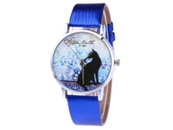 Reloj De Cuarzo Para Parejas Con Correa De Piel Sintética De Moda.