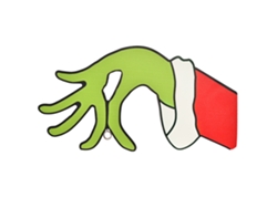Ladrón Navidad Mano Cortada Decoración Grinch Pegatina Manos Pared Hogar