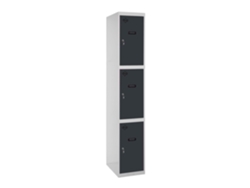 Simonlocker Profesional Desmontable 3 Puertas 1/3 400 Inicial Gris/Antracita SIMON RACK