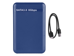 Estojo Externo Para Hdd 2.5 Polegadas Usb3.0 Sata3.0 Plug And Play Suporta 3tb Com Indicador Led Azul