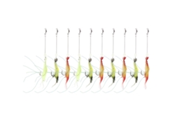 10pcs Anzuelos De Pesca De Camarón Artificial Luminoso Suave Para Agua Salada/dulce, Cebo De Pesca Soft Bait