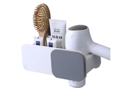 Soporte Para Secador De Pelo Sin Necesidad De Taladrar, Adhesivo Fuerte E Impermeable.