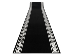 Alfombra de Pasillo Bcf Morad Grek Griego Negro 100 cm