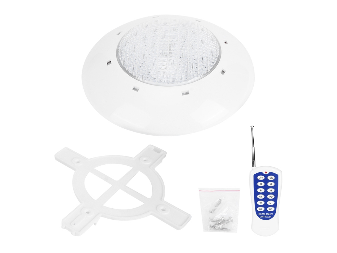 Lámpara Subacuática Rgb De 45 W Y 460 Led Con Control Remoto Para Montaje En Pared De Piscina, Ip68, 12 V