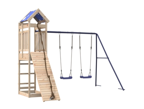 Parque infantil de exterior de VIDAXL madera maciza de pino
