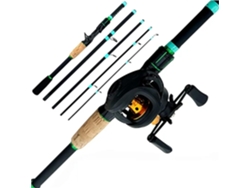 Juego De Cañas Feeder 1,8/2,1 M, Pesca Carpa, Relación Engranajes 5,2:1/7,2:1, Resistencia Máxima 8 Kg, Con...