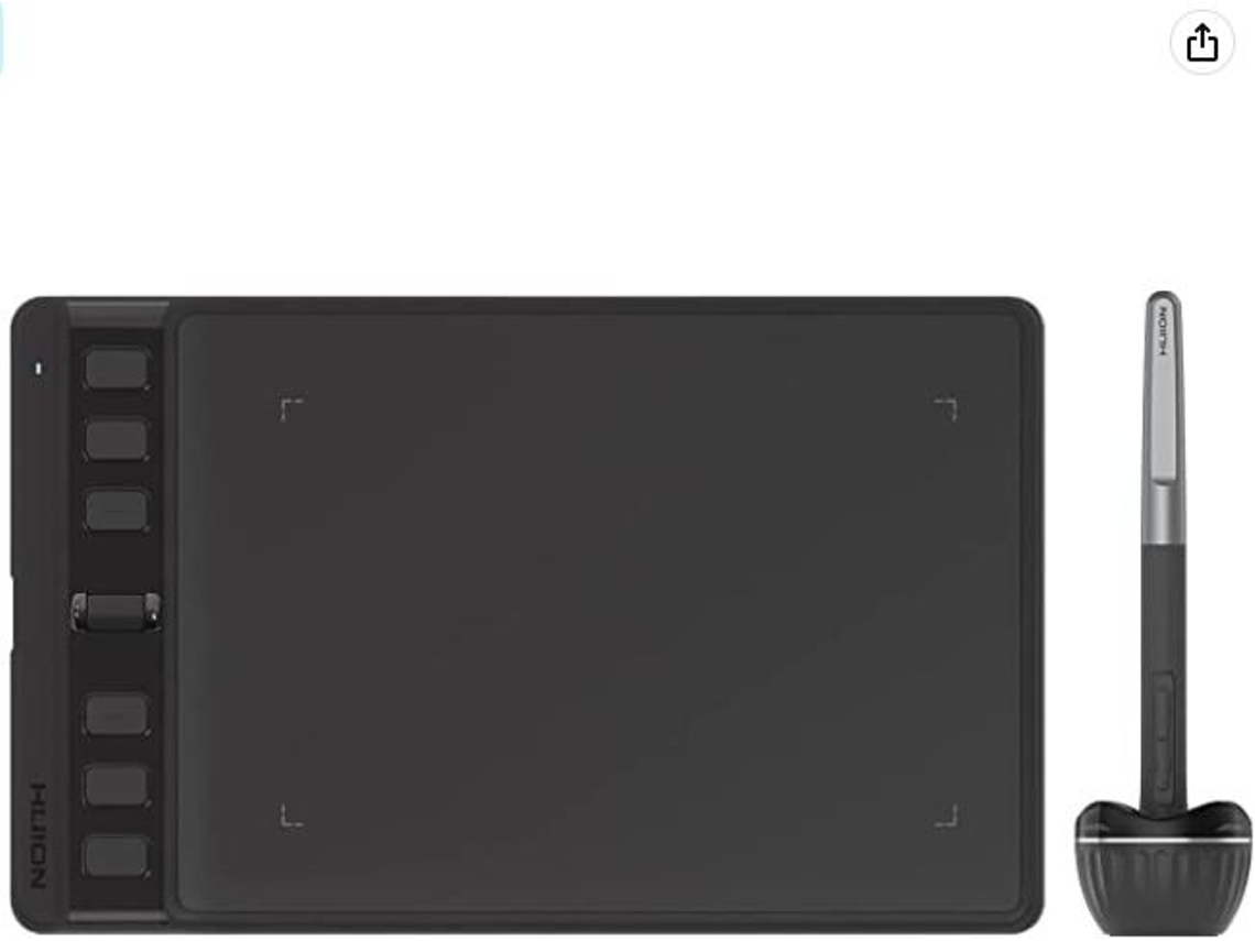 Mesa Digitalizadora HUION Inspiroy 2 Negro