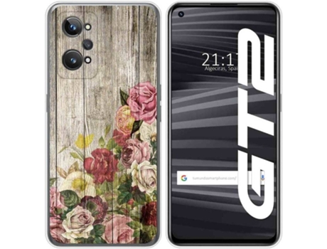 Carcasa para Realme GT 2 5G TUMUNDOSMARTPHONE Dibujos Madera 08 Multicolor