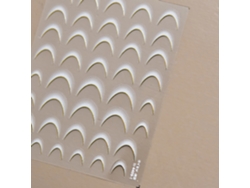 Pegatinas de uñas estilo japonés 5D, kit acrílico con película deslizante para decoración de uñas DIY
