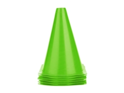 Conos De Entrenamiento De Fútbol De 18 Cm, Barreras De Plástico, Marcadores Y Accesorios (verdes)