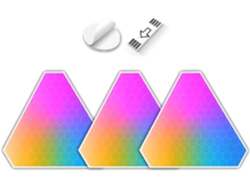 Lámpara de pared triangular inteligente RGB DIY con LED, sincronización de música mediante aplicación, Gokoco