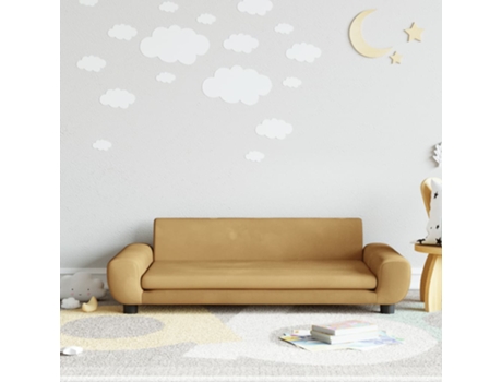 Sofá para niños de terciopelo marrón 100x54x33 cm MAISON EXCLUSIVE
