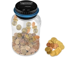 Hucha Electrónica De 1,8 L Con Pantalla Lcd, Contador De Monedas, Transparente, Automática. Regalo Ideal Para Adultos Y Niños.