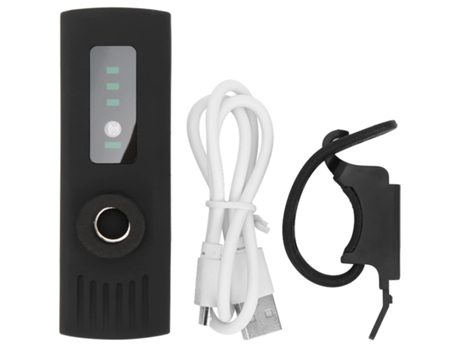 negro-negro bicicleta faro USB recargable bicicleta luz para bicicleta de montaña ciclismo luz ENZONS