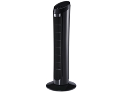 Ventilador De Pedestal, 45w, Silencioso, 3 Velocidades, Oscilación 70°, Abs, Ø27x75 Cm, Negro