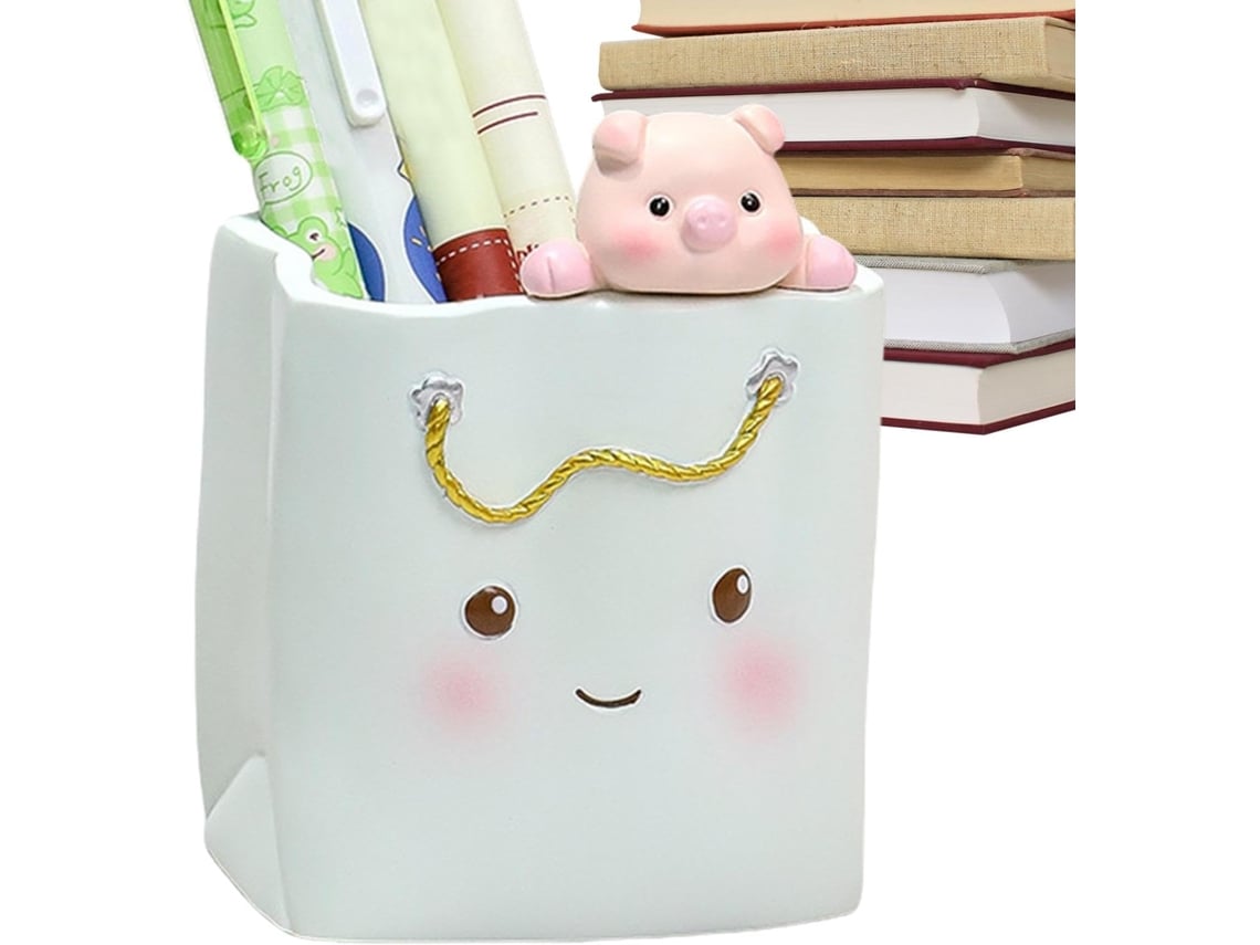 Organizador De Canetas Para Escritório, Porta- Fofo,- De Desenho Animado,- Mesa,- Estudantes E Professores,
