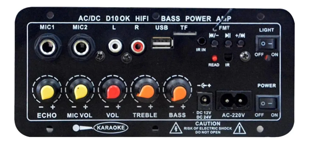 Módulo amplificador de subwoofer Monoslowmoose con placa Bluetooth de 220 V/12 V/24 V