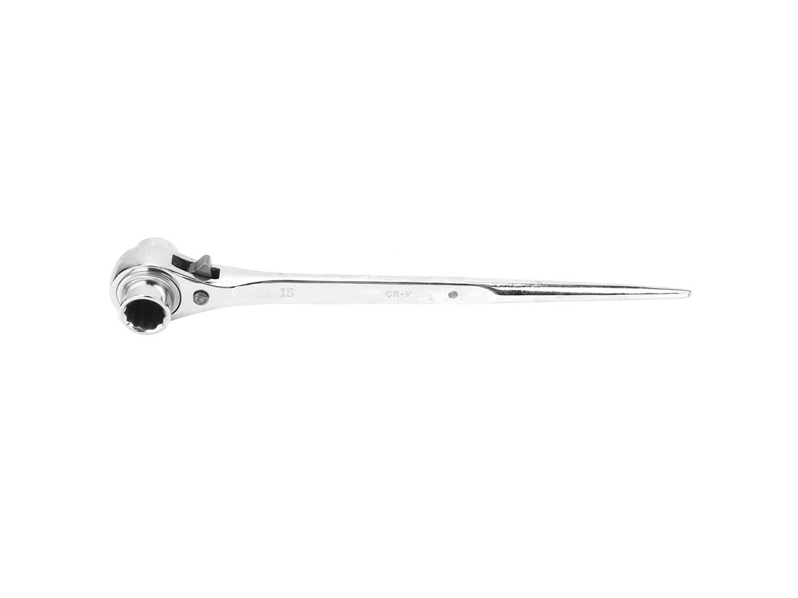 Llave De Carraca Multifuncional Con Extremo Puntiagudo, Vaso De 16-18 Mm, Acero Cromo-vanadio.