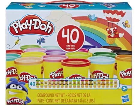 Plastilina PLAY-DOH Fantastic Pack de 40 botes (Edad Mínima: 2 años)