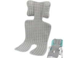 Cojín para asiento de cochecito de bebé, almohadilla refrescante universal de verano/Gertiz gris